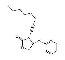 (4R)-4-benzyl-3-oct-1-ynyl-1,3-oxazolidin-2-one结构式