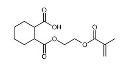 1,2-环己烷二甲酸单[2[(2-甲基-1-氧代-2-丙烯酰)氧基]乙基]酯结构式