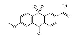 7-methoxy-9,10,10-trioxothioxanthene-3-carboxylic acid结构式