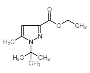 ethyl 1-tert-butyl-5-methylpyrazole-3-carboxylate structure