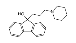 9-Hydroxy-9-<3-piperidino-propyl>-fluoren Structure