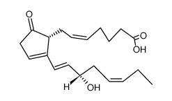 (5Z,13E,15S,17Z)-15-Hydroxy-9-oxoprosta-5,11,13,17-tetraen-1-oic acid structure