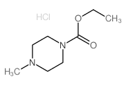 1-Ethoxycarbonyl-4-methylpiperazine hydrochloride structure