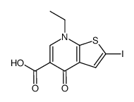 7-ethyl-2-iodo-4-oxo-4,7-dihydrothieno[2,3-b]pyridine-5-carboxylic acid Structure