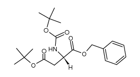 Boc-Asp(OtBu)-OBn结构式