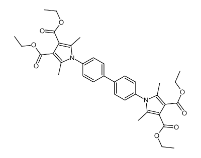 TETRAETHYL 1,1'-(1,1'-BIPHENYL-4,4'-DIYL)BIS(2,5-DIMETHYL-1 H-PYRROLE-3,4-DICARBOXYLATE) Structure