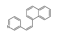 cis-1-(1-naphthyl)-2-(3-pyridyl)-ethylene结构式