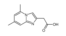 2-(5,7-dimethylimidazo[1,2-a]pyridin-2-yl)acetic acid结构式