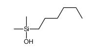 hexyl-hydroxy-dimethylsilane Structure