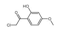 1-(ω-chloroacetyl)-2-hydroxy-4-methoxybenzene结构式