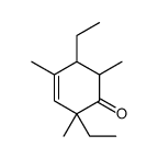 2,5-diethyl-2,4,6-trimethylcyclohex-3-en-1-one Structure