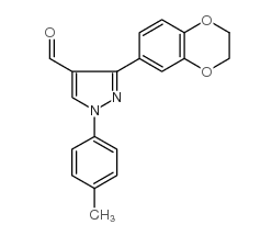 3-(2,3-dihydrobenzo[b][1,4]dioxin-6-yl)-1-p-tolyl-1h-pyrazole-4-carbaldehyde picture