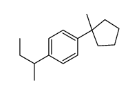 1-butan-2-yl-4-(1-methylcyclopentyl)benzene Structure