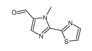 3-methyl-2-(1,3-thiazol-2-yl)imidazole-4-carbaldehyde结构式