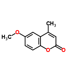 6-Methoxy-4-methylcoumarin Structure