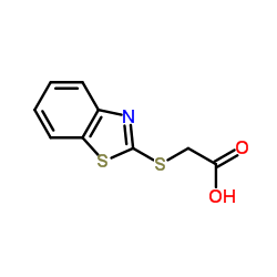 2-(Carboxymethylthio)Benzothiazole Structure