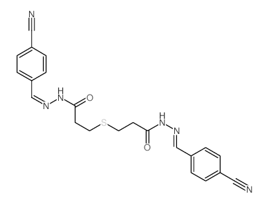 Propanoic acid,3,3'-thiobis-, bis[[(4-cyanophenyl)methylene]hydrazide] (9CI) picture