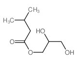 Butanoic acid,3-methyl-, 2,3-dihydroxypropyl ester structure