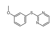 2-(3-methoxyphenyl)sulfanylpyrimidine Structure