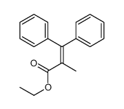 ethyl 2-methyl-3,3-diphenylprop-2-enoate Structure