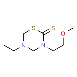 2H-1,3,5-Thiadiazine-2-thione,5-ethyltetrahydro-3-(2-methoxyethyl)-(9CI) Structure