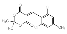 5-[(2,6-dichloro-4-methyl-phenyl)methylidene]-2,2-dimethyl-1,3-dioxane-4,6-dione picture