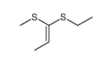 (E)-1-Ethylthio-1-methylthiopropen Structure