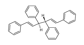 meso-(E,E)-1,3,4,6-tetraphenylhexa-1,5-diene结构式