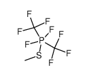 difluoro(methylthio)bis(trifluoromethyl)-l5-phosphane Structure