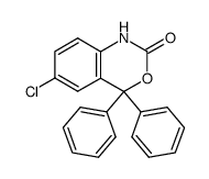 6-Chloro-4,4-diphenyl-1,2-dihydro-3,1-benzoxazin-2(4H)-one Structure