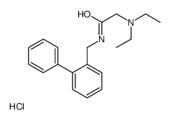 2-(diethylamino)-N-[(2-phenylphenyl)methyl]acetamide,hydrochloride Structure