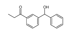 1-[3-[hydroxy(phenyl)methyl]phenyl]propan-1-one结构式