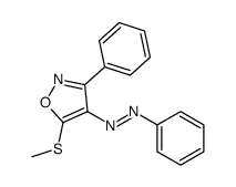 (5-methylsulfanyl-3-phenyl-1,2-oxazol-4-yl)-phenyldiazene结构式