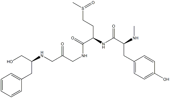 N-Methyl-L-Tyr-4-(methylsulfinyl)-D-Abu-Gly-methyl[(S)-1-(hydroxymethyl)-2-phenylethyl]-NH2结构式