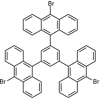 1,3,5-三(10-溴代蒽-9-基)苯图片