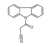 3-carbazol-9-yl-3-oxopropanenitrile Structure