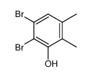 2,3-dibromo-5,6-dimethyl-phenol Structure