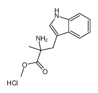 2-氨基-3-(1H-吲哚-3-基)-2-甲基丙酸甲酯盐酸盐结构式