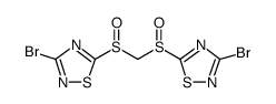 BIS(3-BROMO-1,2,4-THIADIAZOL-5-YLSULFINYL)METHANE structure