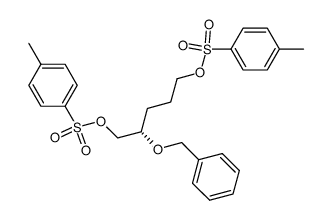 (2S)-2-(benzyloxy)-1,5-bis(para-toluenesulfonyloxy)pentane Structure