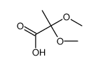 2,2-dimethoxypropanoic acid结构式