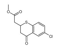 methyl 2-(6-chloro-4-oxo-2,3-dihydrothiochromen-2-yl)acetate结构式