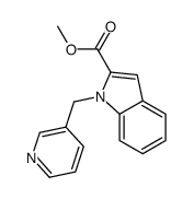 methyl 1-(pyridin-3-ylmethyl)indole-2-carboxylate结构式