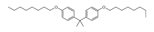 1-octoxy-4-[2-(4-octoxyphenyl)propan-2-yl]benzene结构式