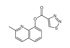 (2-methylquinolin-8-yl) thiadiazole-4-carboxylate结构式