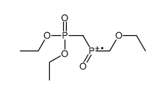 diethoxyphosphorylmethyl-(ethoxymethyl)-oxophosphanium结构式