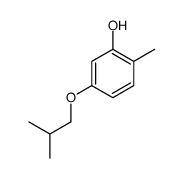 2-methyl-5-(2-methylpropoxy)phenol结构式