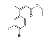 ethyl 3-(4-bromo-3-iodophenyl)but-2-enoate Structure