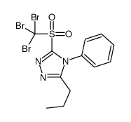 4-phenyl-3-propyl-5-(tribromomethylsulfonyl)-1,2,4-triazole Structure