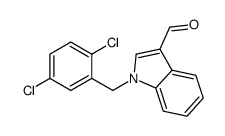 1-[(2,5-dichlorophenyl)methyl]indole-3-carbaldehyde结构式